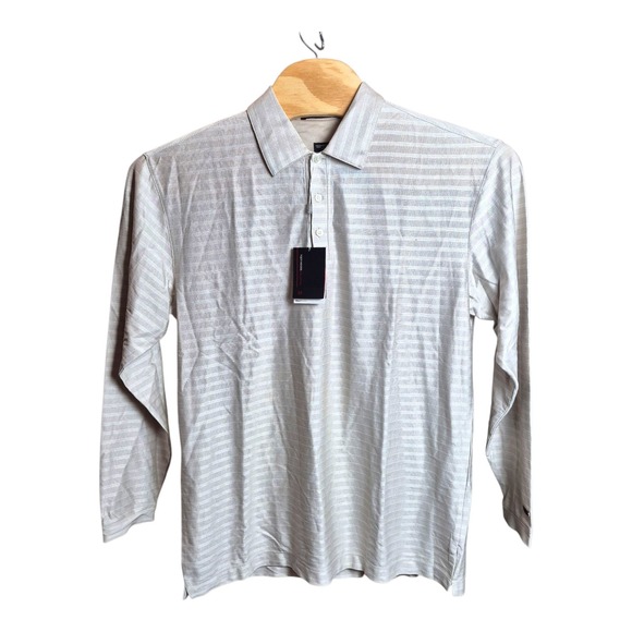 NEW! Tiger Woods Collection Nike Fit‎ Dry Long Sleeve Golf Polo Men's L NWT - Picture 2 of 9